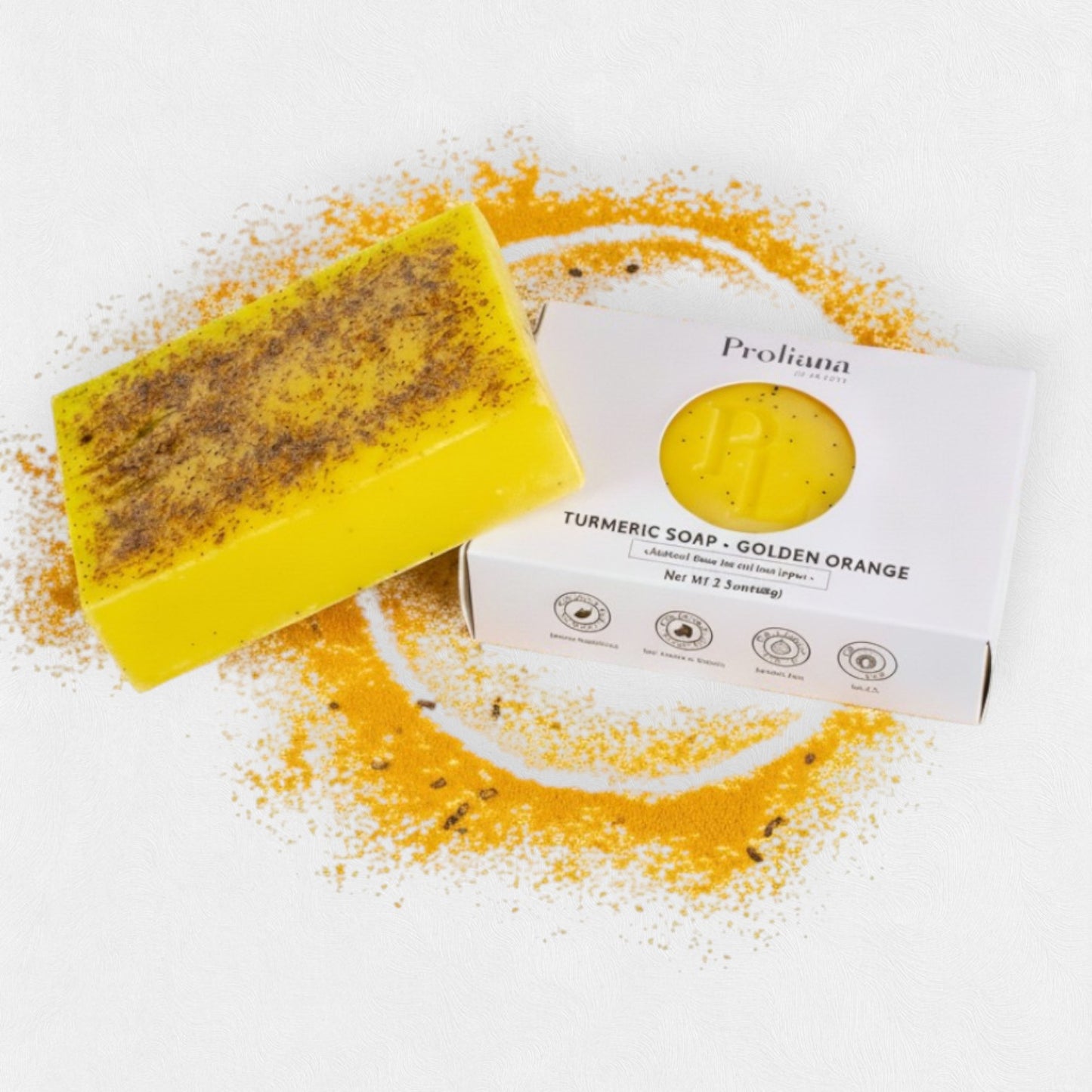 Golden Orange Bi Face - Turmeric soap 150gr